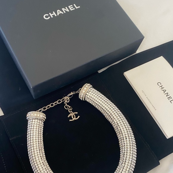 Chanel Crystal CC Necklace/ Chocker Limited - Picture 9 of 11